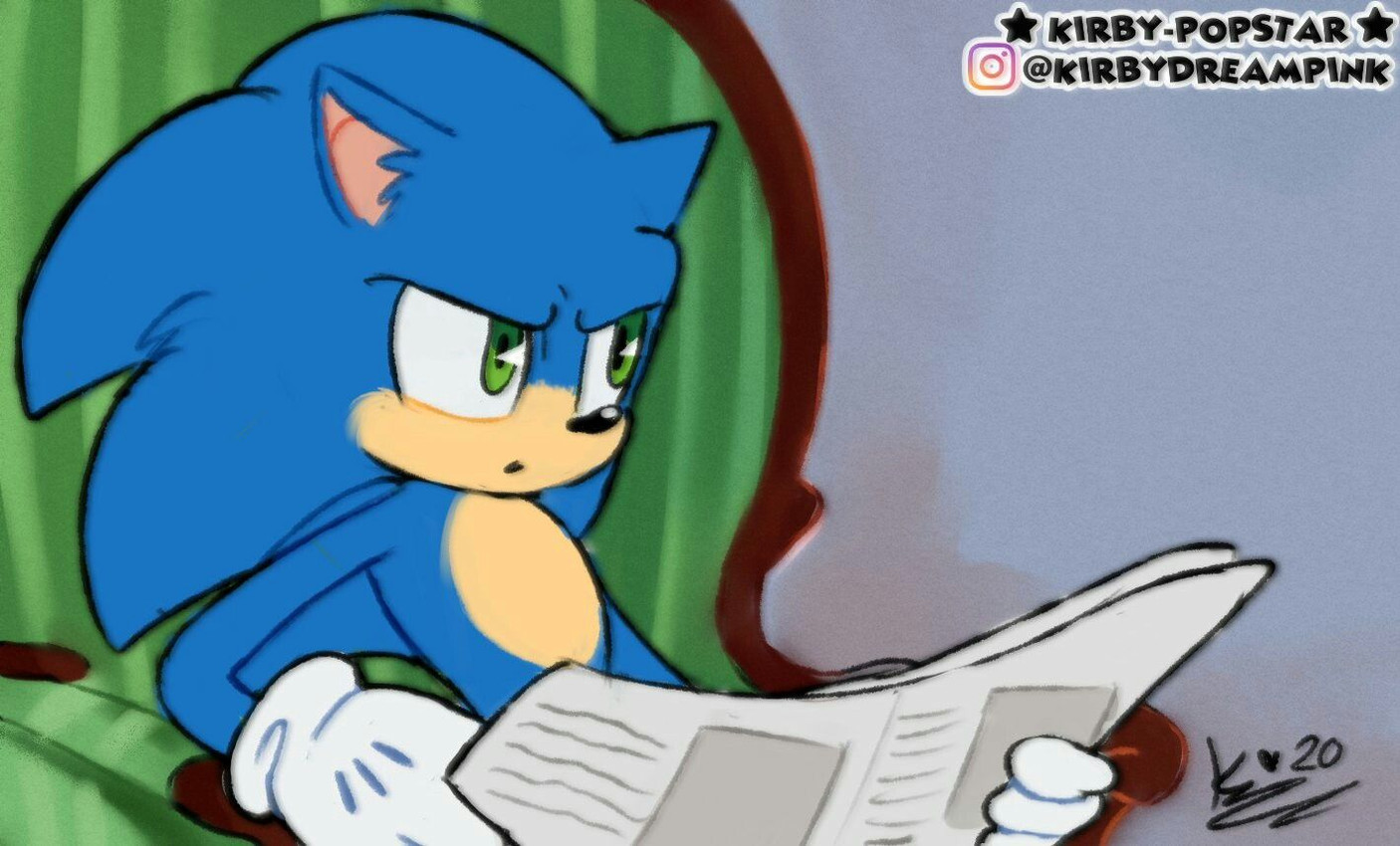 sonic the hedgehog (sonic the hedgehog (series) and etc) created by kirby-popstar