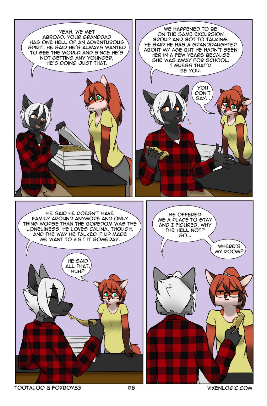 red and silver (vixen logic) created by foxboy83 and tootaloo