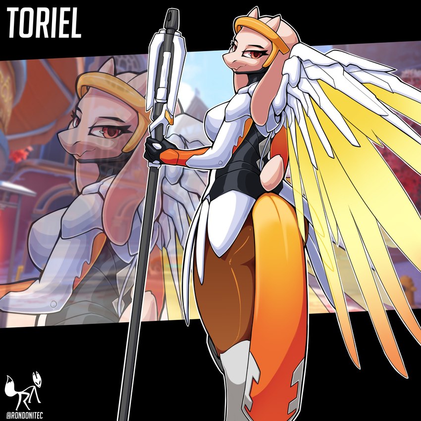 mercy and toriel (blizzard entertainment and etc) created by rondonite