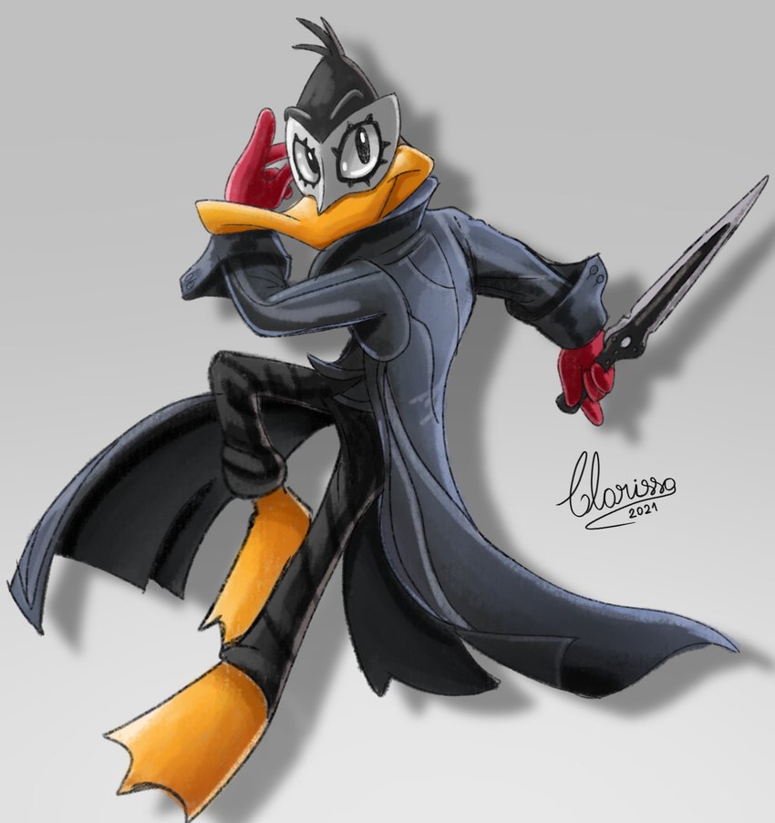 daffy duck and ren amamiya (megami tensei persona and etc) created by clarissa arts