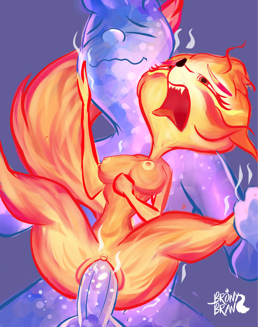 ember lumen and wade ripple (elemental (pixar) and etc) created by bronybran