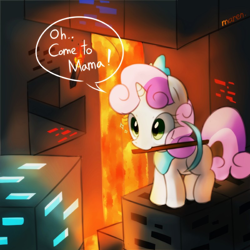 sweetie belle (don't mine at night and etc) created by marenlicious