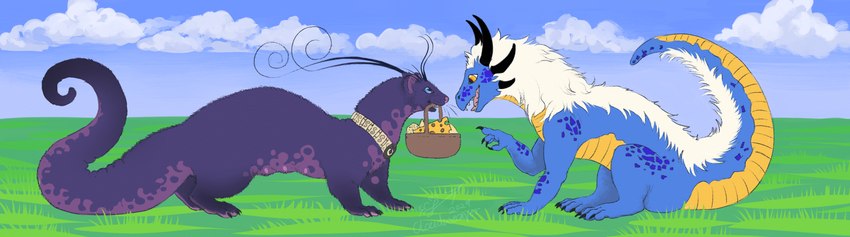 chesawyiin and erhu (mythology) created by cloudweaver (artist)