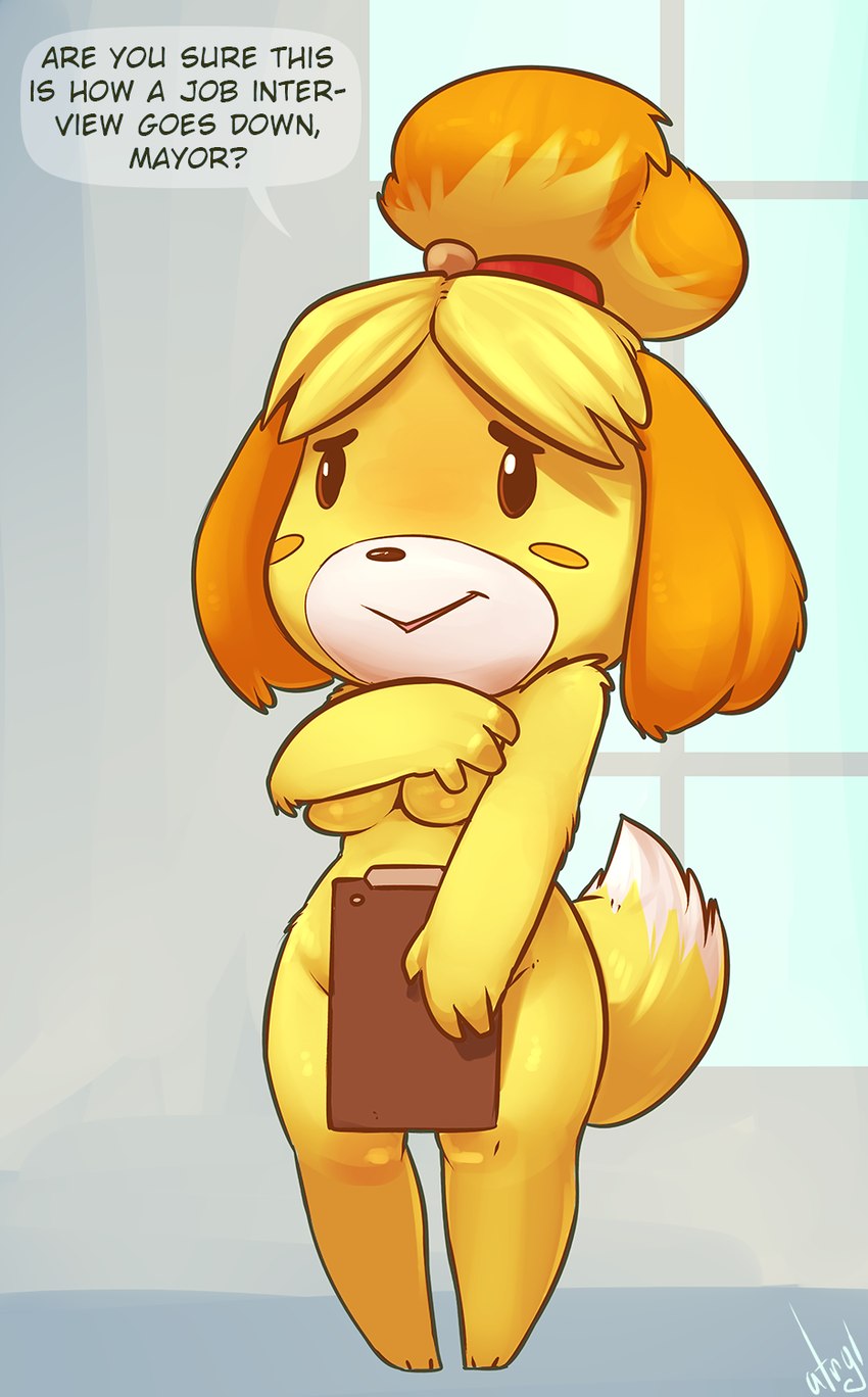 isabelle (animal crossing and etc) created by atryl