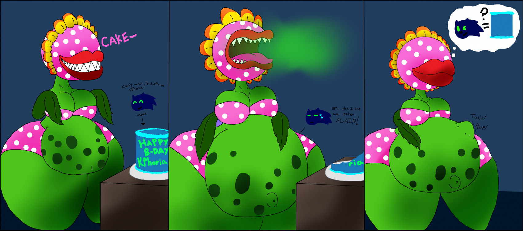 phoebe piranha (mario bros and etc) created by mikefrightmare