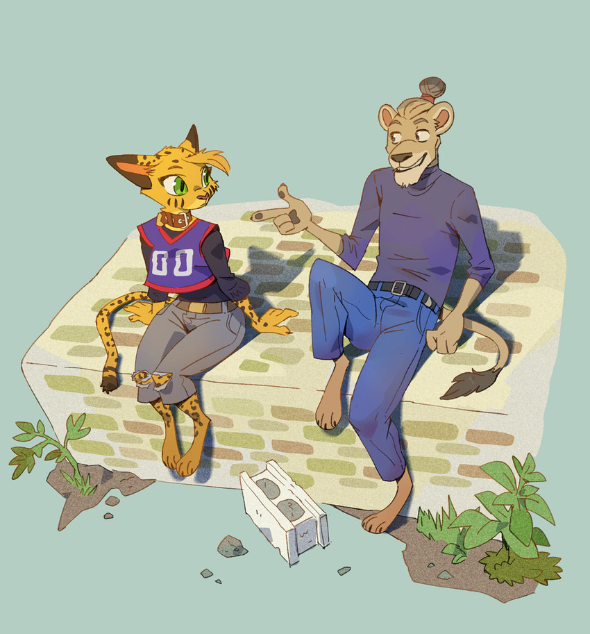 hibiscus, pepper, and unnamed character (pepper in the sandbox) created by ruffu