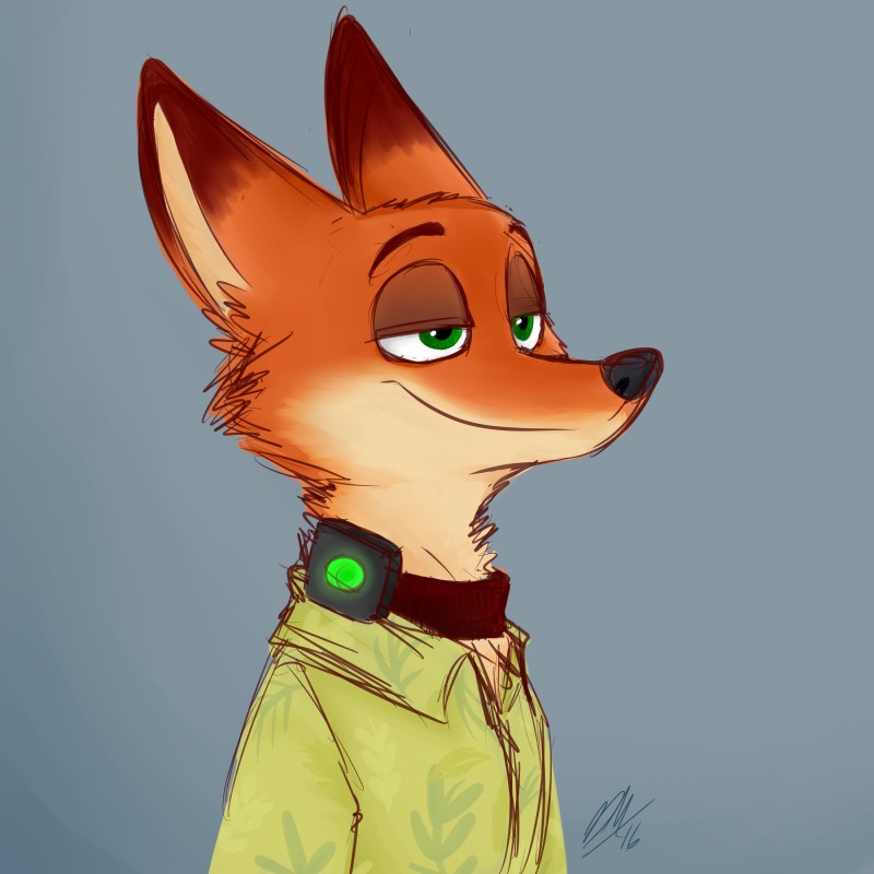 nick wilde (zootopia and etc) created by silverfly71