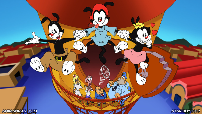 dr. otto von scratchansniff, ralph t. guard, thaddeus plotz, wakko warner, yakko warner, and etc (warner brothers and etc) created by atariboy