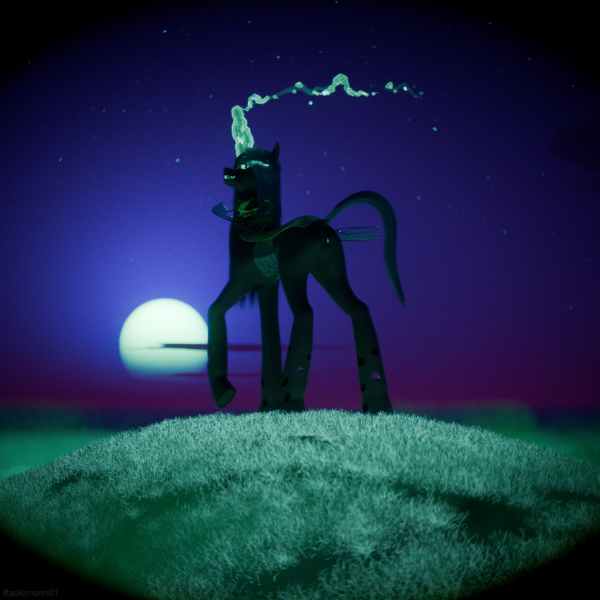 queen chrysalis (friendship is magic and etc) created by radiomann01