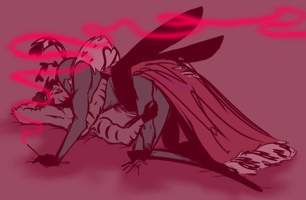 fan character and valentino (hazbin hotel and etc) created by anonymous artist