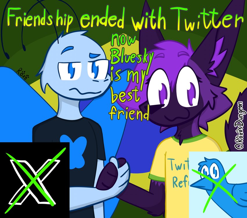 bluesky butterfly, roxo, and twitter bird (bluesky (social media) and etc) created by roxo (artist)