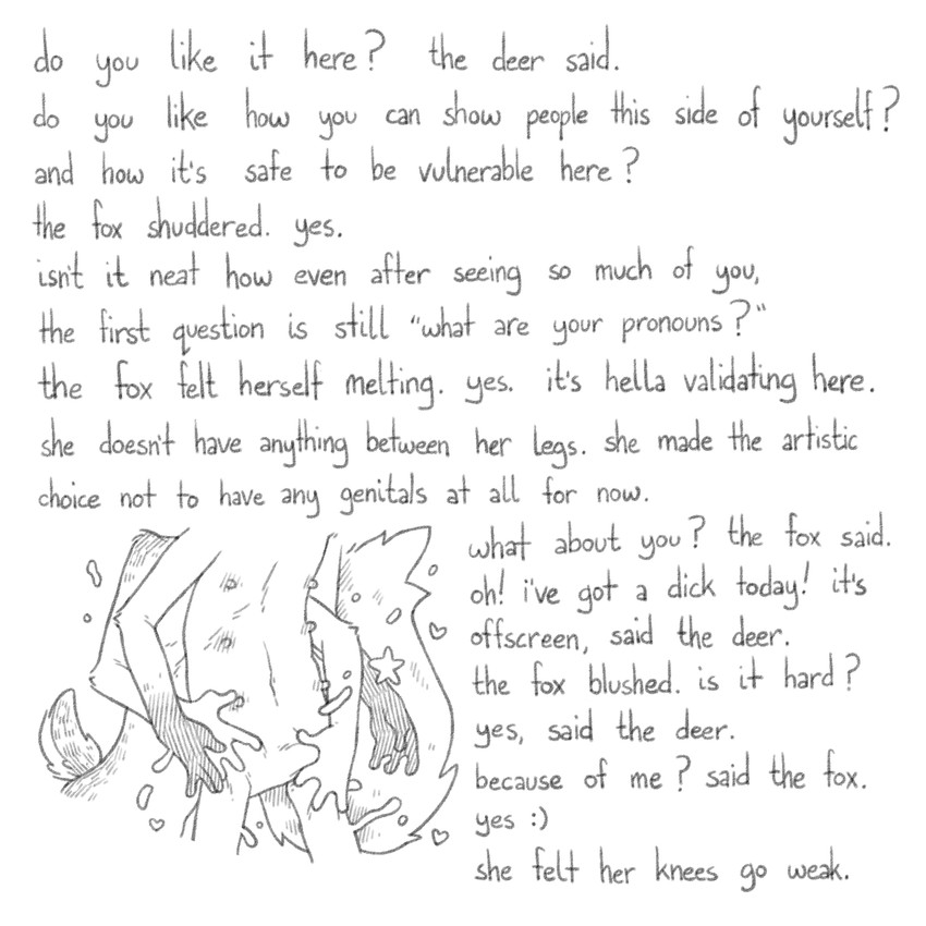 blue and fox created by ljrmr