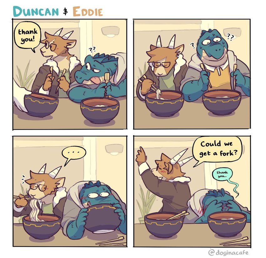 duncan and eddie created by doginacafe