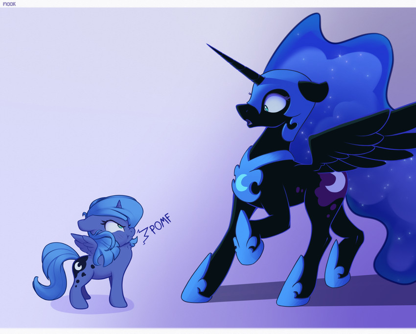 nightmare moon and princess luna (friendship is magic and etc) created by nookprint