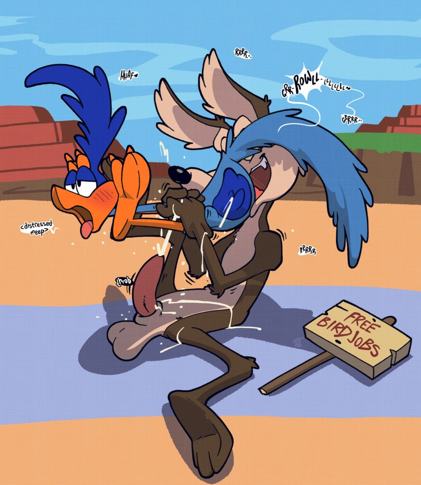 road runner and wile e. coyote (warner brothers and etc) created by argon vile