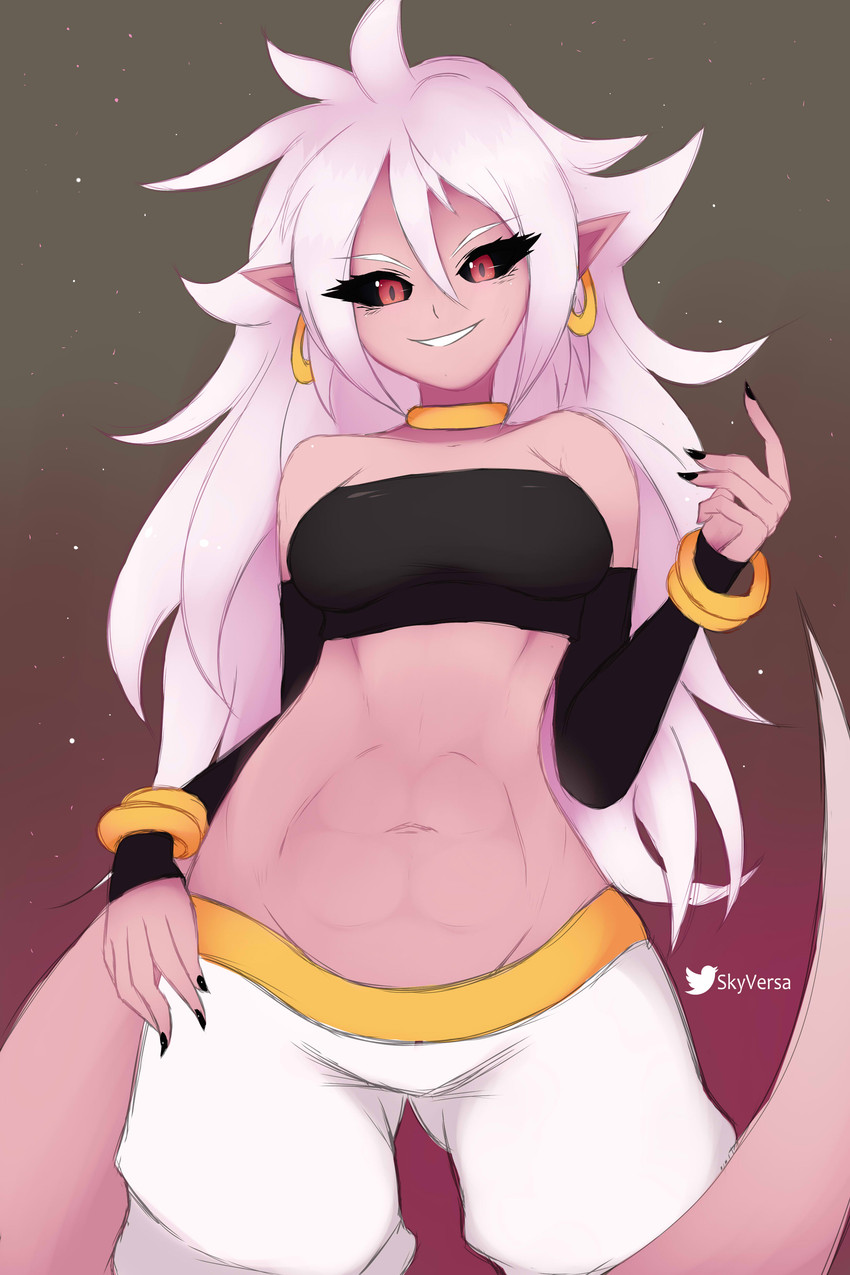 majin android 21 (dragon ball fighterz and etc) created by skyversa