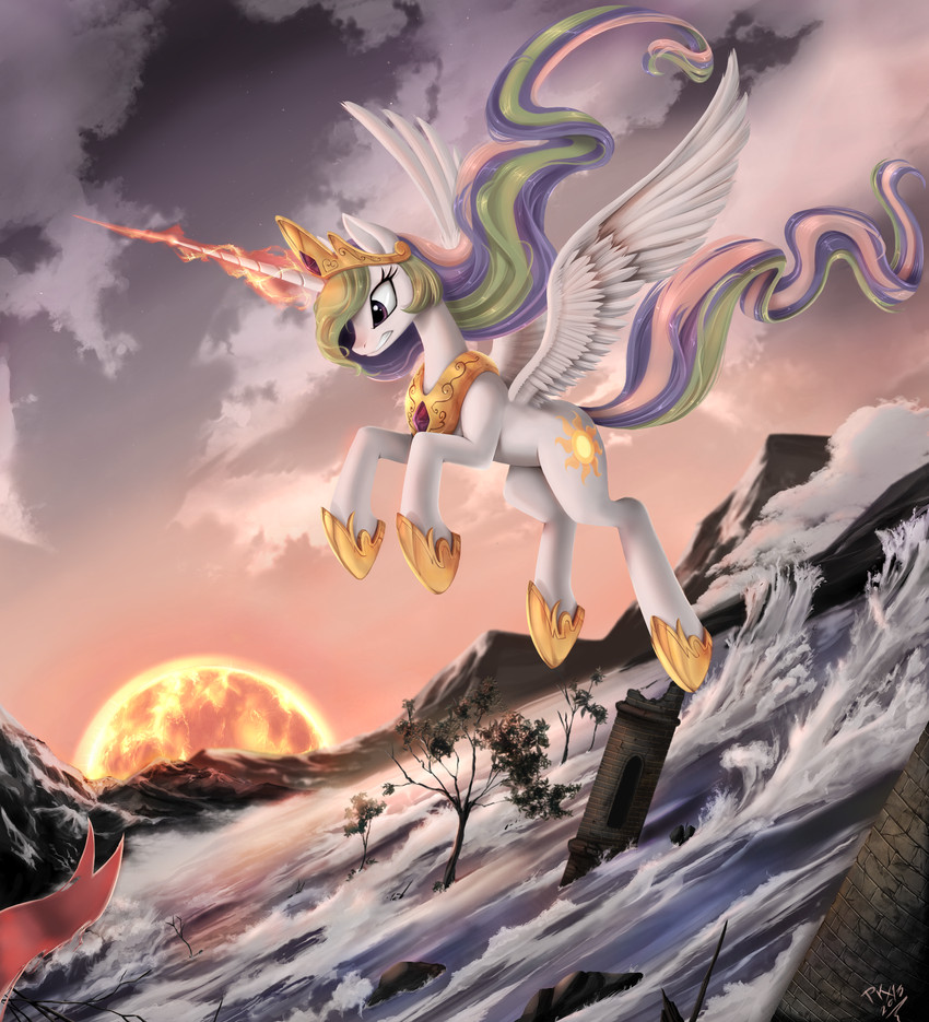 princess celestia and sea foam (friendship is magic and etc) created by ponykillerx