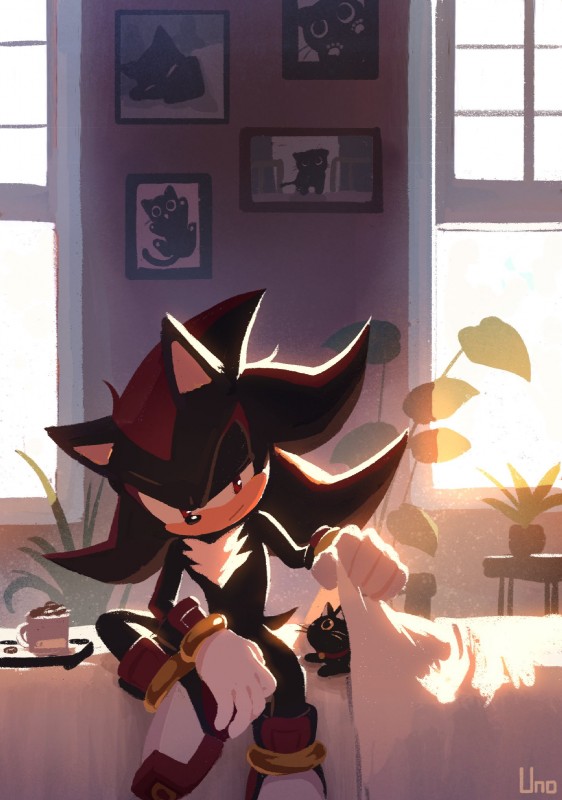 shadow the hedgehog (sonic the hedgehog (series) and etc) created by uno yuuji