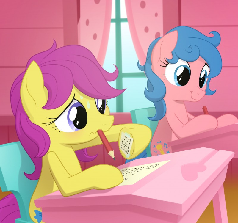 bonbon and melody (my little pony tales and etc) created by goatanimedatingsim