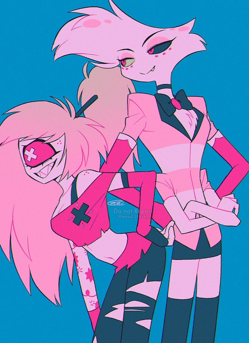 angel dust and cherri bomb (hazbin hotel) created by enaic31