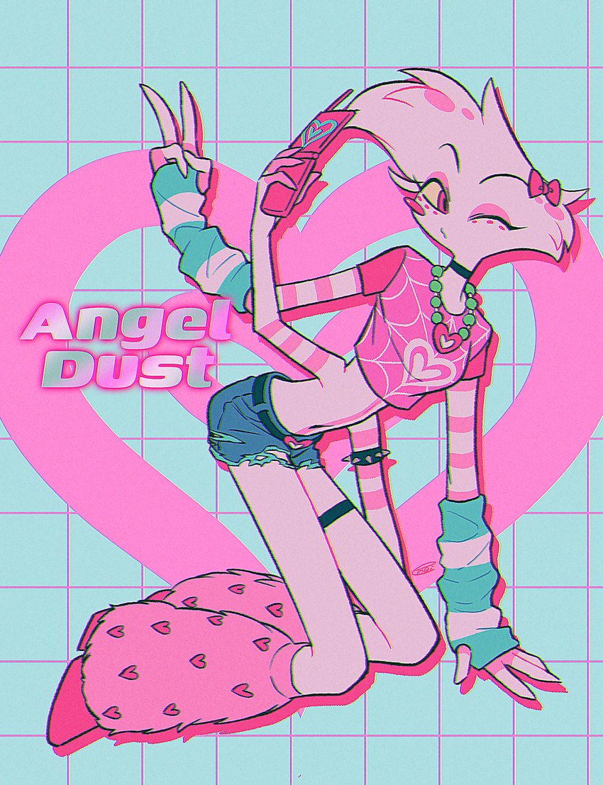 angel dust (hazbin hotel) created by enaic31