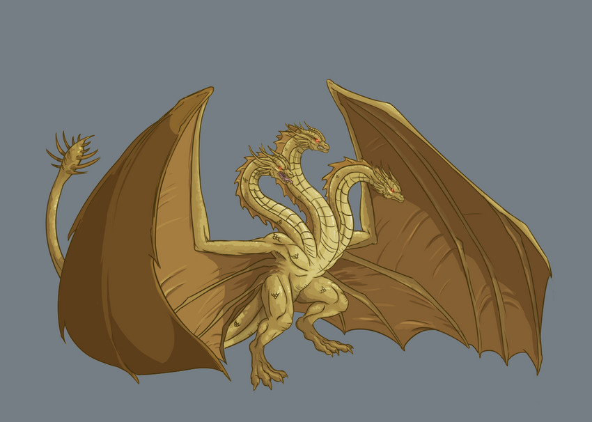 king ghidorah (european mythology and etc) created by alorix