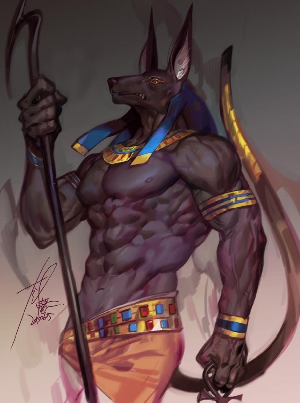 anubis (middle eastern mythology and etc) created by furymanura