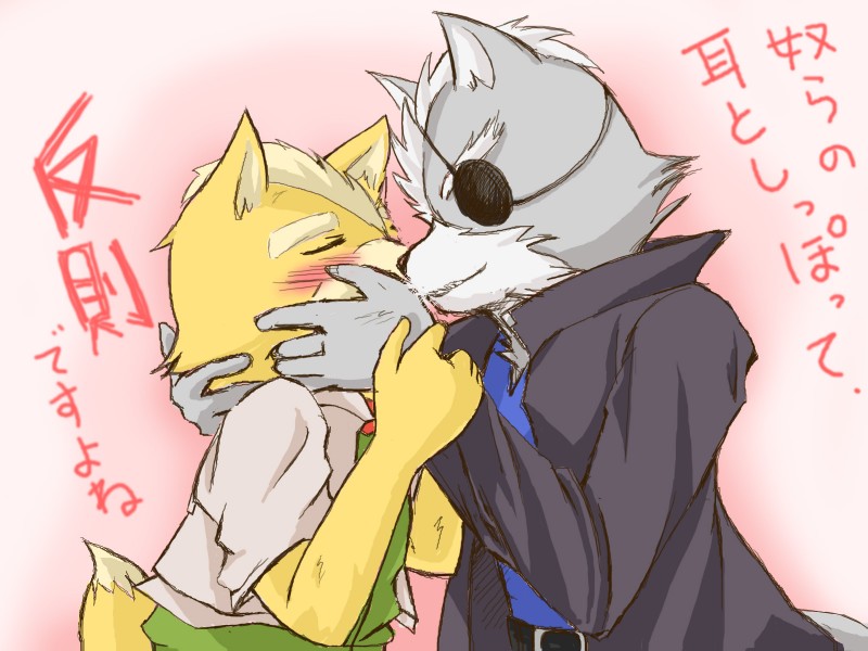fox mccloud and wolf o'donnell (nintendo and etc) created by kay3o3