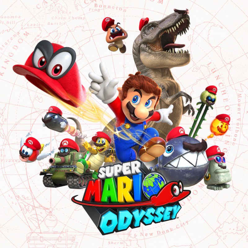 cappy, mario, and mario (super mario odyssey and etc)