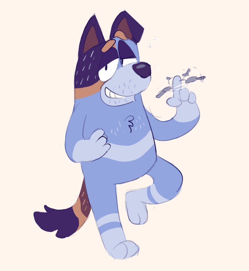 stripe heeler (bluey (series)) created by shaibey