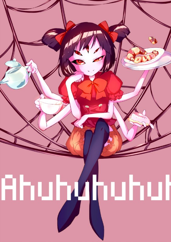 muffet (undertale (series) and etc) created by sakusyo