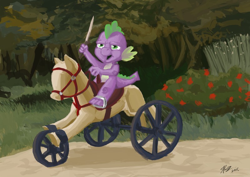 spike (jean monet on his hobby horse and etc) created by sponsz