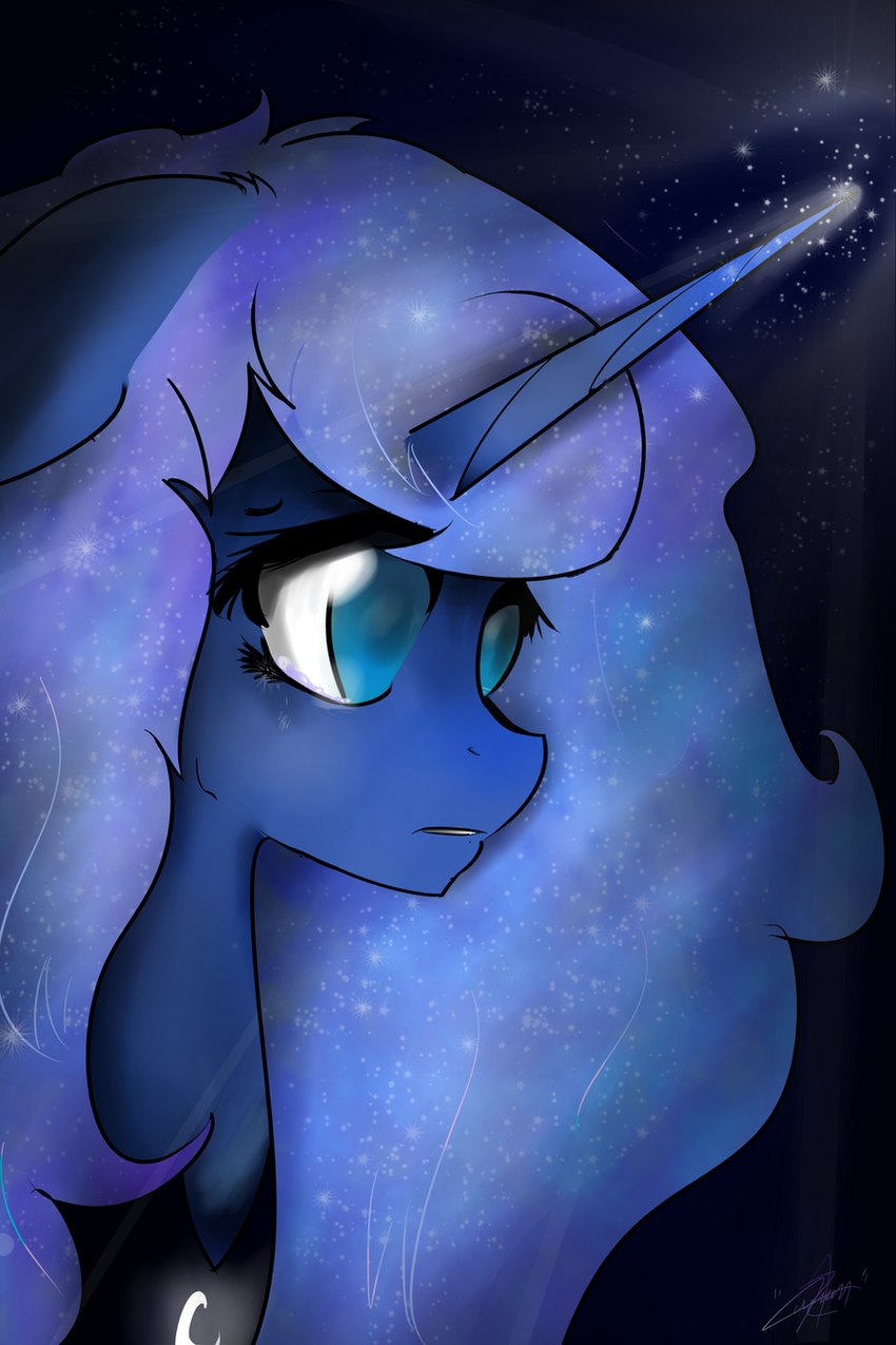 princess luna (friendship is magic and etc) created by rakkyoarts