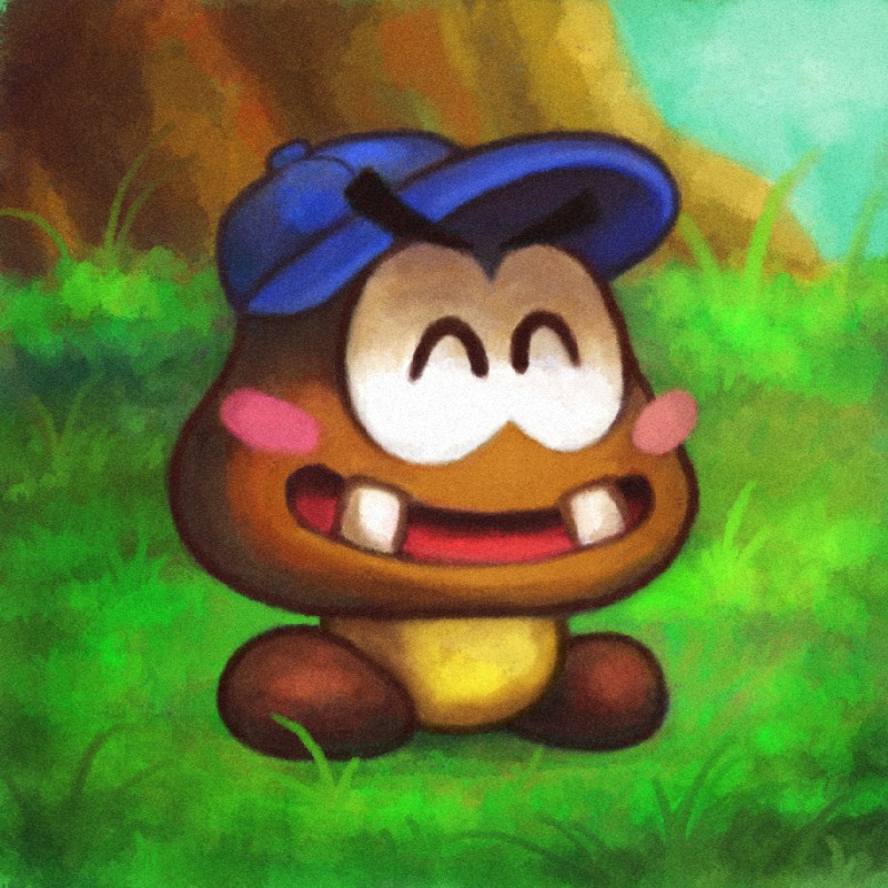 goombario (paper mario (2000) and etc) created by cortoony