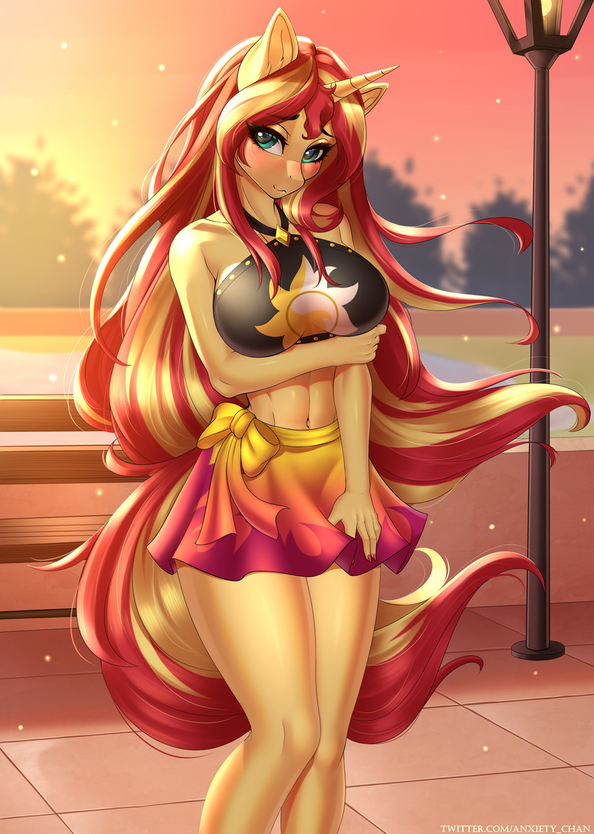 sunset shimmer (equestria girls and etc) created by anxiety-chan