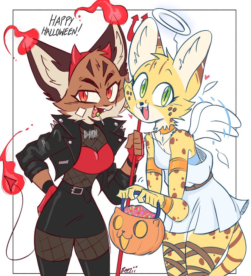 jackie and kiera (halloween) created by beezii