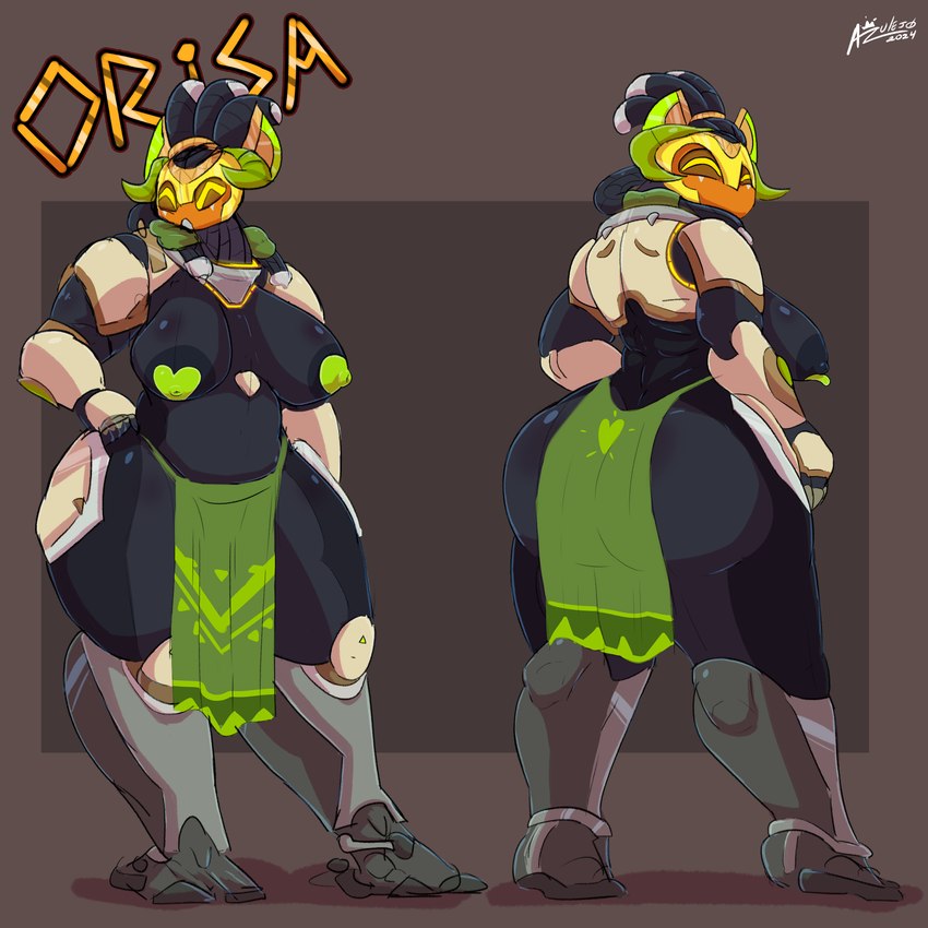 orisa (blizzard entertainment and etc) created by azulejo