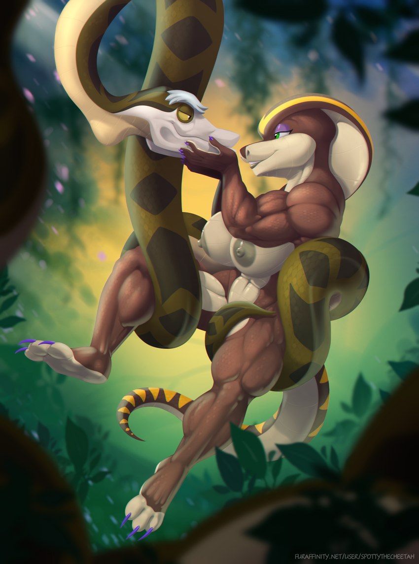 kaa and shandi (the jungle book) created by spotty the cheetah