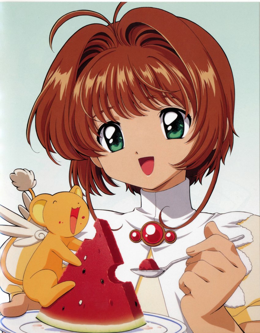 kero and sakura kinomoto (cardcaptor sakura) created by unknown artist