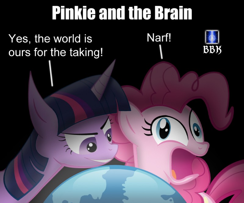 pinkie pie and twilight sparkle (friendship is magic and etc) created by bb-k