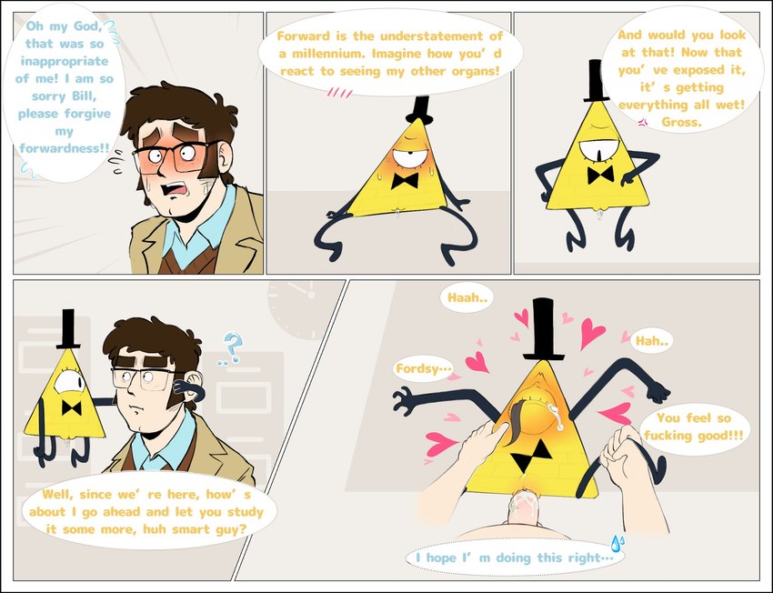 bill cipher and ford pines (gravity falls and etc) created by ciphussy (artist)