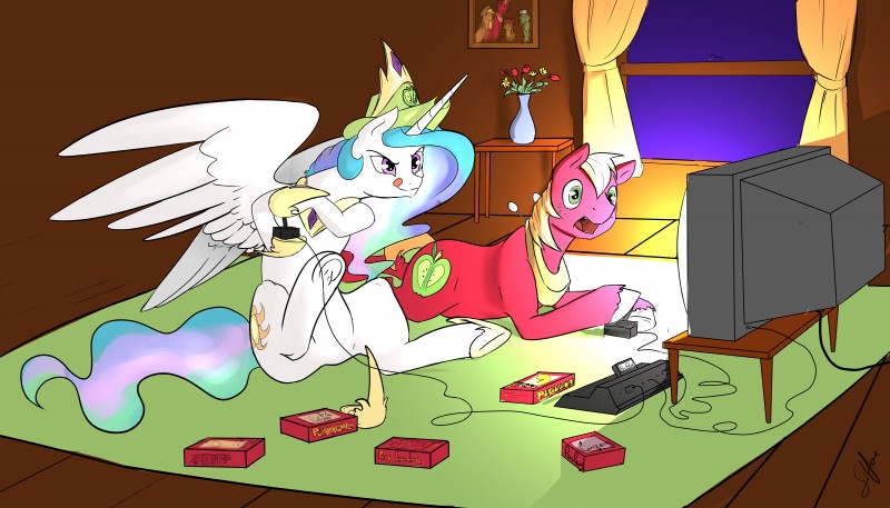 big macintosh and princess celestia (friendship is magic and etc) created by silfoe