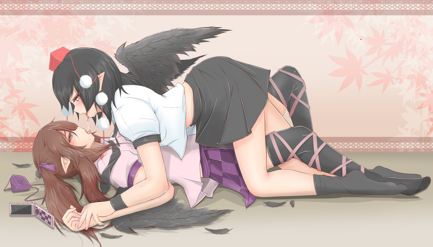 aya shameimaru and hatate himekaidou (east asian mythology and etc) created by cube85