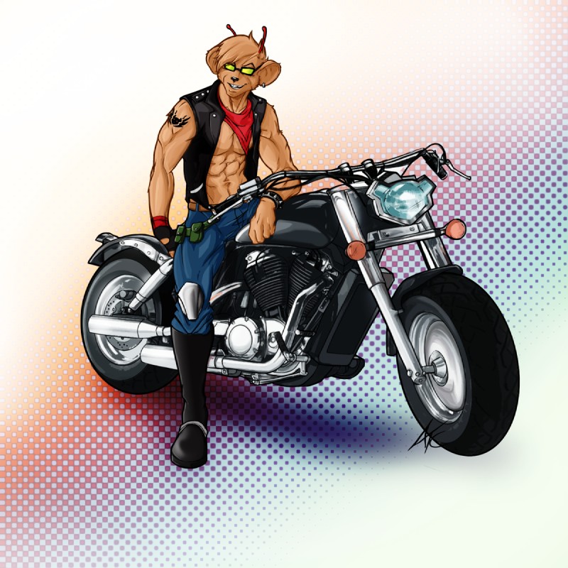 throttle (biker mice from mars) created by scribbletati