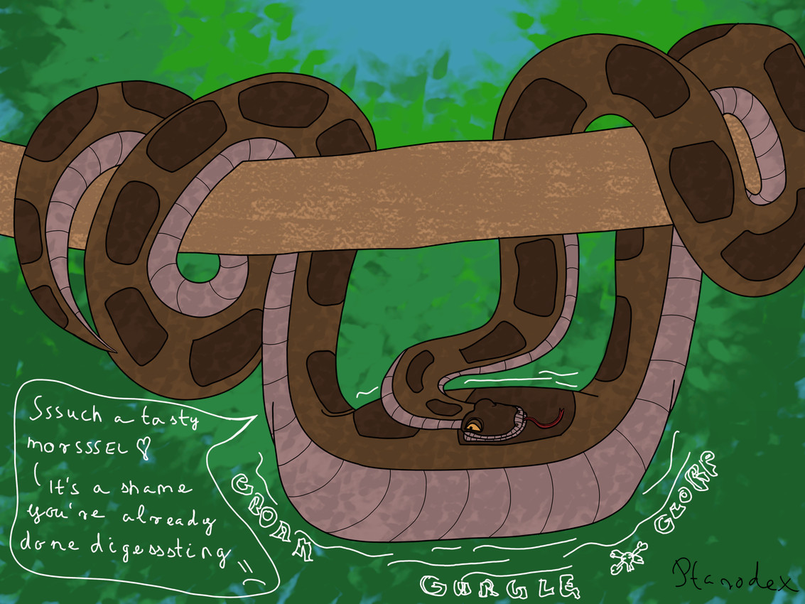 kaa (the jungle book and etc) created by ptarodex