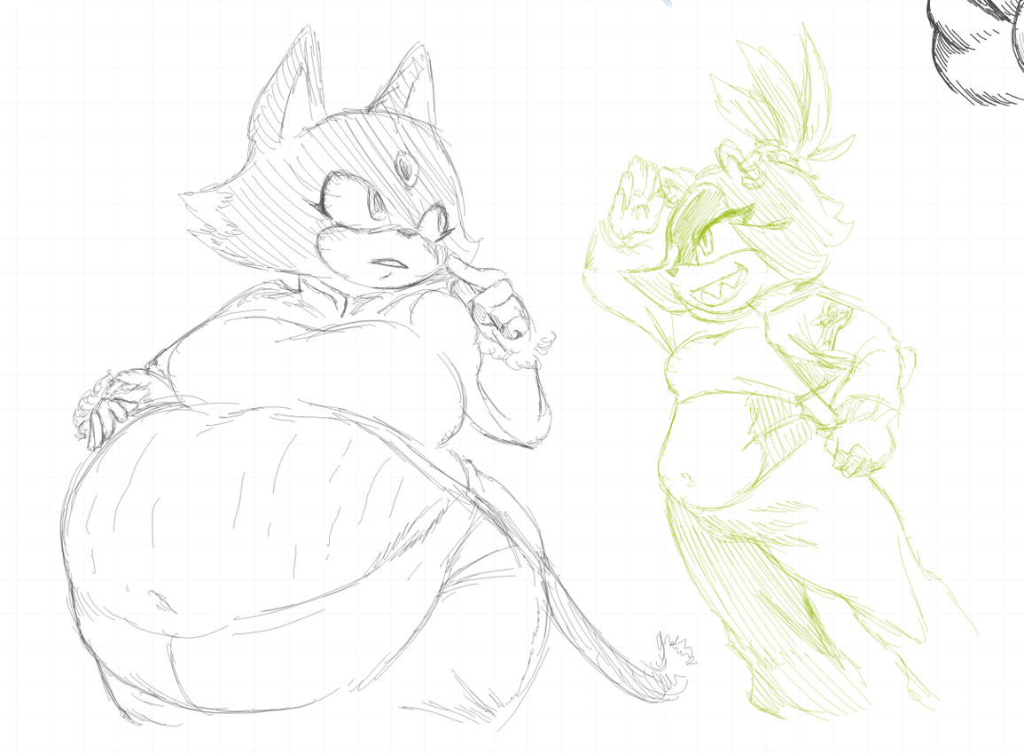 blaze the cat (sonic the hedgehog (series) and etc) created by kirbchub