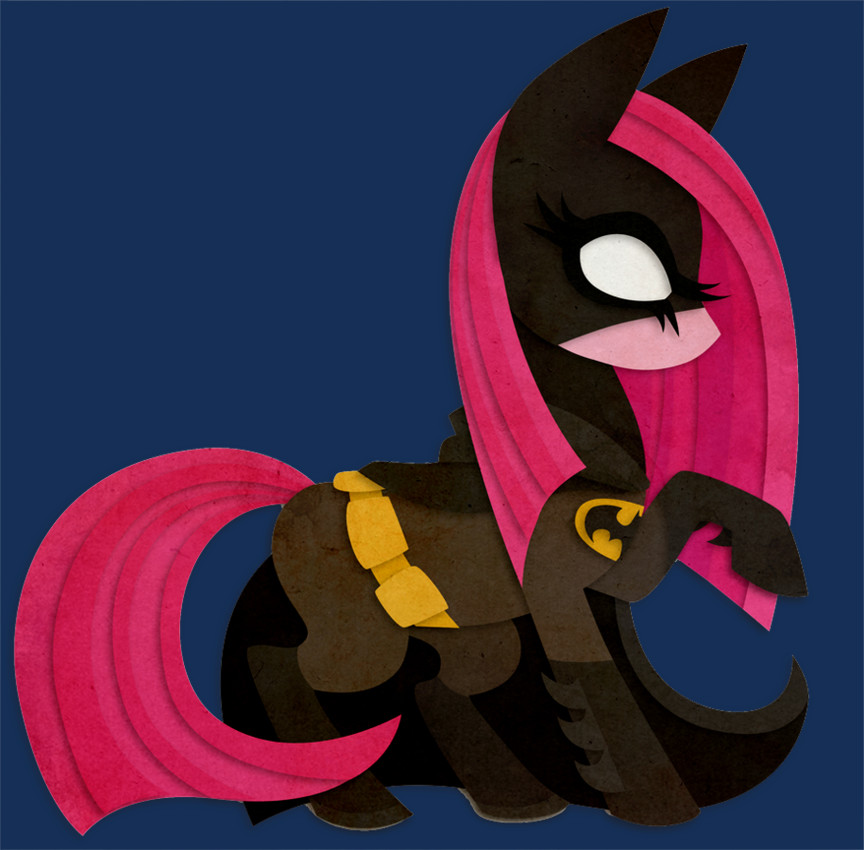 batman, pinkamena, and pinkie pie (friendship is magic and etc) created by sleepwalks