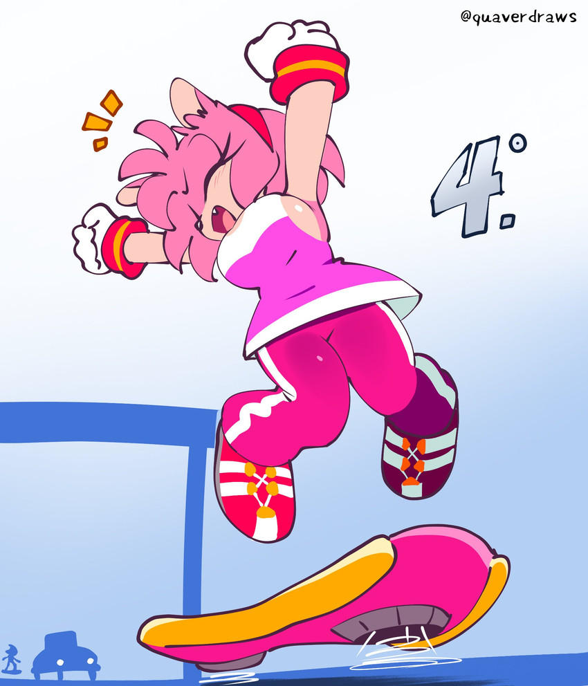 amy rose and metal sonic (sonic the hedgehog (series) and etc) created by quavernsfw