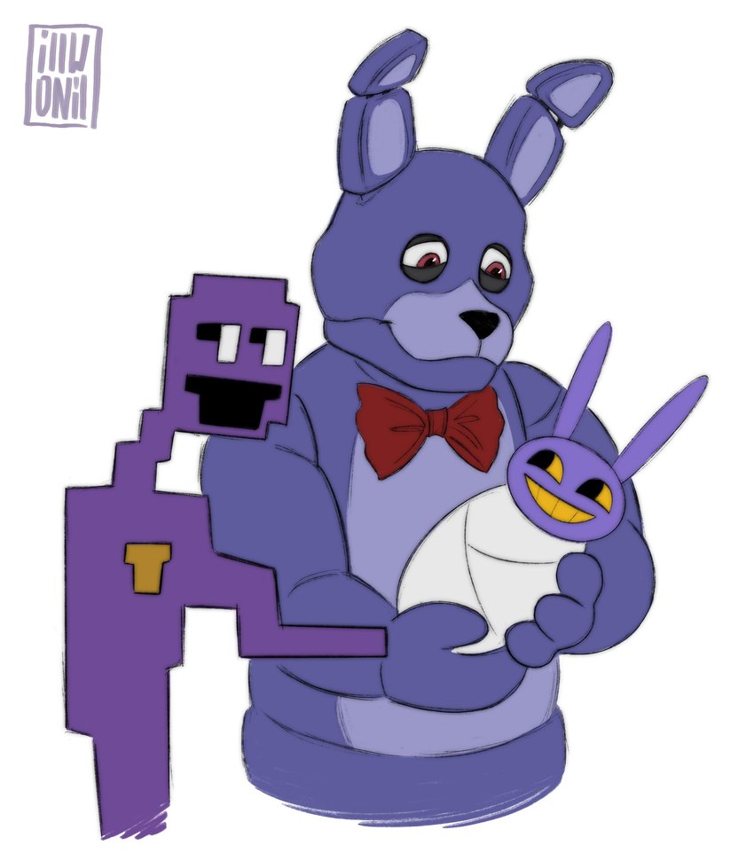 bonnie, jax, and william afton (the amazing digital circus and etc) created by illwonil (artist)