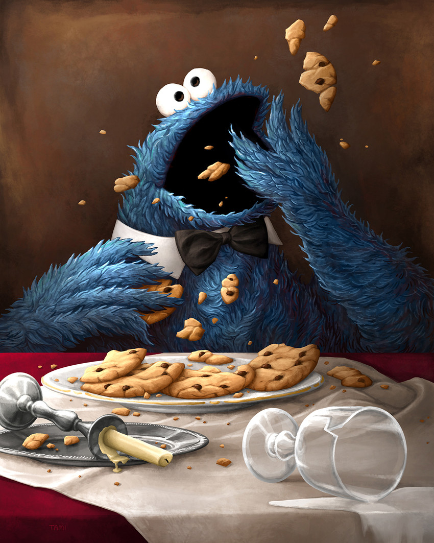 cookie monster (sesame street and etc) created by tamiwicinas